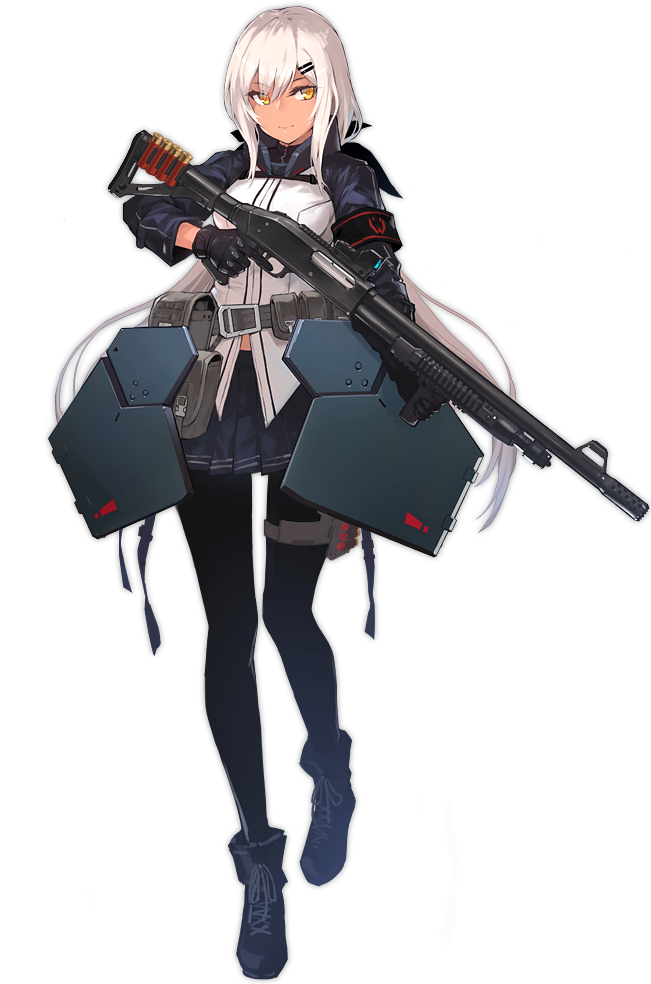 Anime Girls With Guns Png - Girl with rifle: anime drawing by jname (14